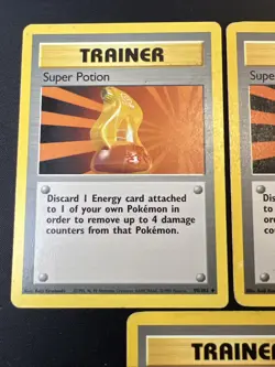 3x Super Potion 90/102 Base Set - Pokemon Card TCG 1999 - Image 2