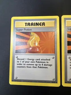 2x Super Potion 90/102 Base Set - Pokemon Card TCG 1999 - Image 2