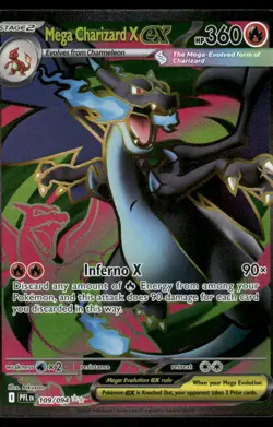 Pokemon Cards Mega Charizard X ex 109/094 Phantasmal Flames Ultra Rare NM - Image 1