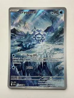 Pokemon TCG Cryogonal 111/086 - English Black Bolt Illustration Rare Card - NM - Image 1