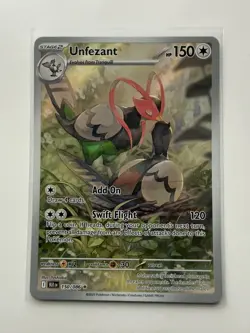 Pokemon TCG Unfezant 150/086 Black Bolt Illustration Rare Card - NM/M - Image 3