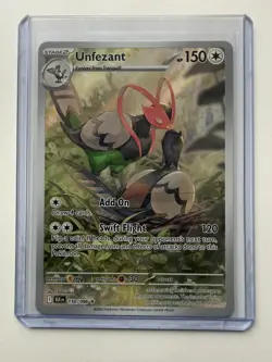 Pokemon TCG Unfezant 150/086 Black Bolt Illustration Rare Card - NM/M - Image 4
