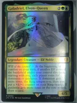 x1 Galadriel, Elven-Queen - Foil M MTG Commander: The Lord of the Rings: (b2) - Image 1