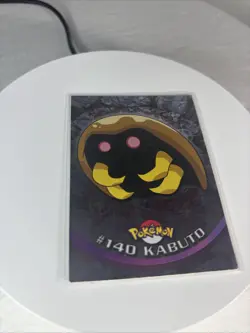 2000 Topps Pokemon TV Animation Edition Series 3 Holo Foil #140 Kabuto Blue 1st - Image 1