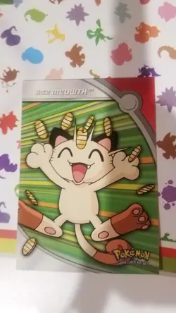 2000 Topps Pokemon TV Animation Edition Meowth #HV9 Holo Foil Series 3 LP - Image 1