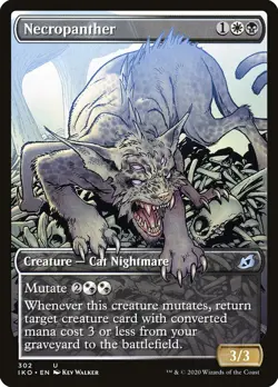 Necropanther (Showcase) [Ikoria: Lair of Behemoths] Magic MTG - Image 1