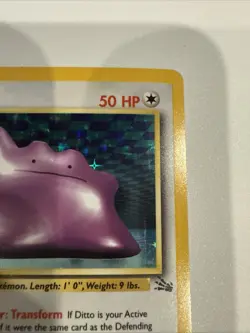 Pokemon Ditto 3/62 Holo Rare Unlimited Fossil - Image 5