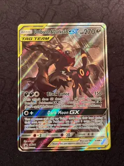 Umbreon & Darkrai GX SM241 Alternate Full Art (Normal-Size) Pokemon SM Promo NM - Image 1