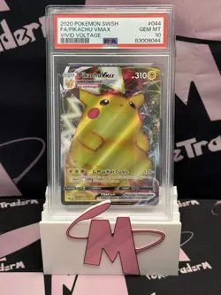 Pokemon Pikachu Vmax 044/185 Vivid Voltage Full Art Ultra Psa 10 - Image 1