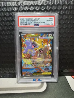 2025 Pokemon Mega Evolution Kangaskhan EX Special Illustration Rare PSA 10 - Image 1