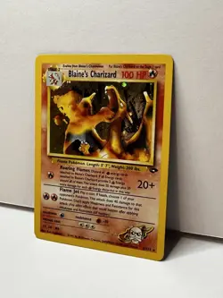 Pokemon TCG Blaine's Charizard Gym Challenge 2 Holo Unlimited Rare Mint Error - Image 2