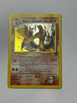 Pokemon TCG Blaine's Charizard Gym Challenge 2 Holo Unlimited Rare Mint Error - Image 5