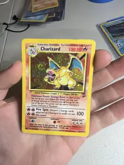 FLAME SWIRL 2000 Pokemon Game Base Set 2 II Charizard 4/130 Holo Foil Rare WOTC - Image 3
