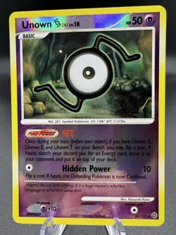 Pokemon TCG Unown [S] 39/132 Secret Wonders Reverse Holo Rare LP - Image 1