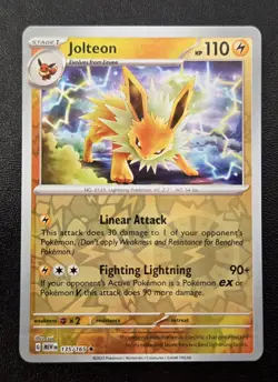 Pokemon TCG - Jolteon Rare SV: Scarlet & Violet 151 135/165 NM - Image 1