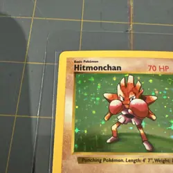 Pokemon TCG Hitmonchan Base Set Holo Shadowless Rare Card 7/102 - Image 3