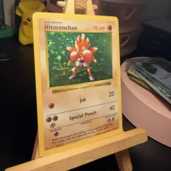 Hitmonchan 7/102 SHADOWLESS Base Set Holo Rare Unlimited WOTC Pokemon TCG NM - Image 3