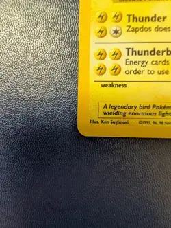 Pokemon TCG Zapdos Base Set Holo #16/102 Vintage WOTC - Image 3