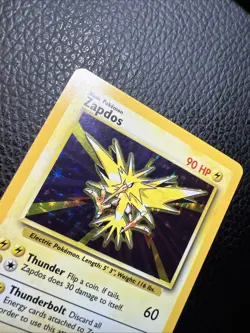 * Pokemon TCG Zapdos Base Set 16/102 Holo Unlimited Holo Rare WoTC Vintage NM - Image 3