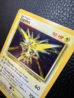 * Pokemon TCG Zapdos Base Set 16/102 Holo Unlimited Holo Rare WoTC Vintage NM - Image 4