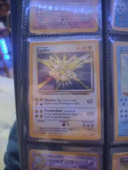 Pokemon TCG Zapdos Holo Rare 16/102 Base Set Unlimited Vintage 1999 WOTC - Image 1