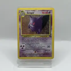 Pokemon TCG Gengar Fossil Holo Rare Card 5/62 MP - Image 1
