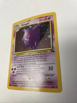 Pokemon TCG Gengar Fossil Holo Rare Card 5/62 MP Free Shipping - Image 1
