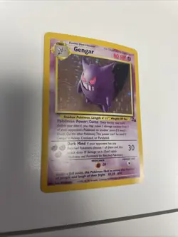 Pokemon TCG Gengar Fossil Holo Rare Card 5/62 MP Free Shipping - Image 3