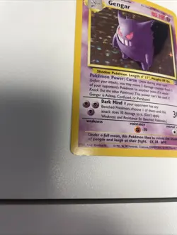 Pokemon TCG Gengar Fossil Holo Rare Card 5/62 MP Free Shipping - Image 4