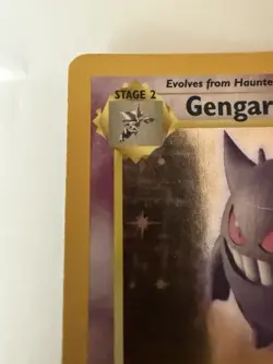 Pokemon Gengar TCG Fossil Holo Unlimited Rare Card 5/62 1999 LP/MP - Image 2