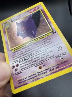 Pokemon TCG Gengar Fossil Holo Card 5/62 Unlimited Rare LP/MP - Image 2