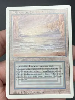 ***Underground Sea (Shuffle Bend)*** MTG Revised Magic Kid Icarus - Image 3