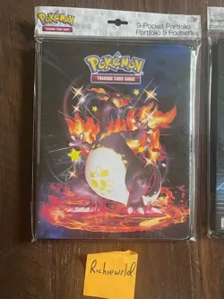 ULTRA PRO Pokemon 9 pocket Shining Fates CHARIZARD album Binder-Holds 90-180 74427157050 - Image 1