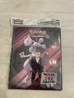 Ultra Pro Pokemon Destined Rivals Mewtwo Giovanni 9 Pocket Binder TCG Portfolio - Image 3