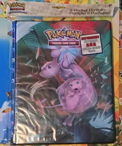 ULTRA PRO POKEMON 9-POCKET UNIFIED MINDS PORTFOLIO/BINDER Mew Mewtwo Rare - Image 1