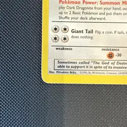 Dark Dragonite 22/82 Team Rocket Non-Holo Pokemon Card TCG - HP - Image 3