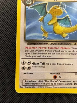 Pokemon Dark Dragonite TCG Card 22/82 Team Rocket, Non-Holo Rare - Image 5