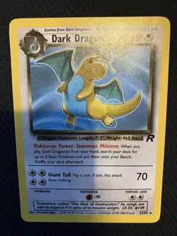 Dark Dragonite 22/82 Team Rocket Non-Holo Pokemon Card TCG - Image 1