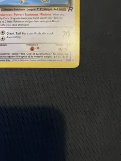 Dark Dragonite 22/82 Team Rocket Non-Holo Pokemon Card TCG - Image 4