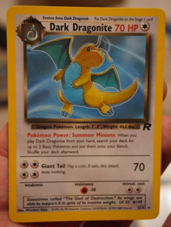 NM Dark Dragonite Team Rocket 2000 Pokemon Card TCG WOTC UK NON HOLO Rare 22/82 - Image 1