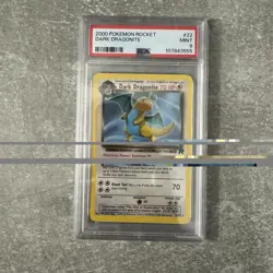 Pokemon Dark Dragonite TCG Card 22/82 Team Rocket, Non-Holo PSA 9 - Image 1