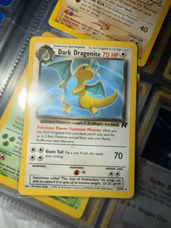 Dark Dragonite Pokemon TCG Card Team Rocket 22/82 Non-Holo LP! Clean! - Image 1