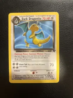 Dark Dragonite Rocket Non Holo 22/82 Pokemon Trading Card WOTC TCG - Image 1