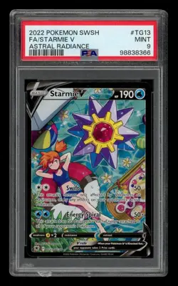 2022 Pokemon Sword & Shield Astral Radiance: #TG13 Fa/Starmie V PSA 9 MINT - Image 1