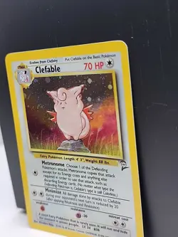 Pokemon TCG Clefable Holo Rare Card Base Set 2 5/130 Near Mint - Image 3