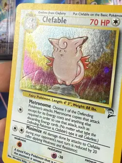 Clefable 5/130 - Base Set 2 Holo Rare - Pokemon TCG Card - LP - Image 3