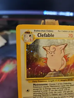 Pokemon TCG Clefable Base Set 2 Holo Unlimited Rare Card 5/130 LP - Image 2