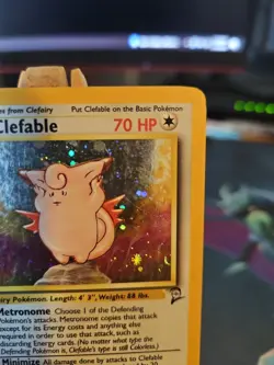 Pokemon TCG Clefable Base Set 2 Holo Unlimited Rare Card 5/130 LP - Image 3