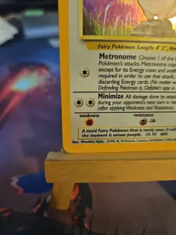 Pokemon TCG Clefable Base Set 2 Holo Unlimited Rare Card 5/130 LP - Image 5