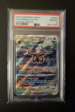 Pokemon Darkrai VSTAR GG50/GG70 Crown Zenith Galarian Gallery PSA 10 Gem Mint - Image 1